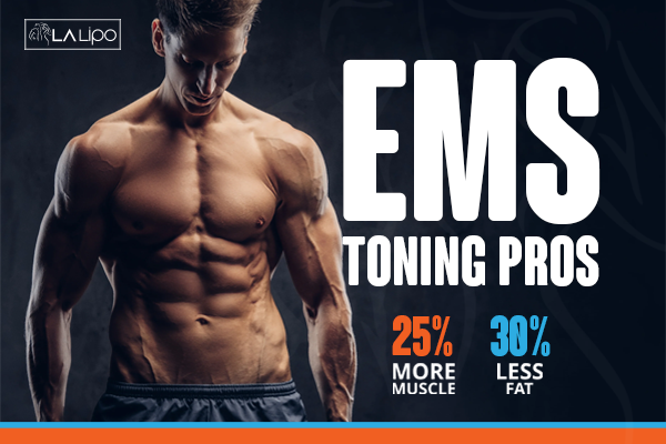 Image of man with sculpted stomach showing the fat loss and muscle gain of LA-EMS Body Sculpting Treatment Plaistow