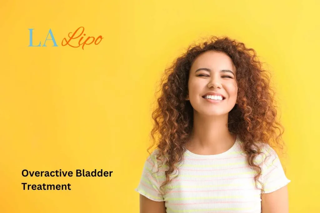 woman smiling about overactive bladder treatment Plaistow solutions